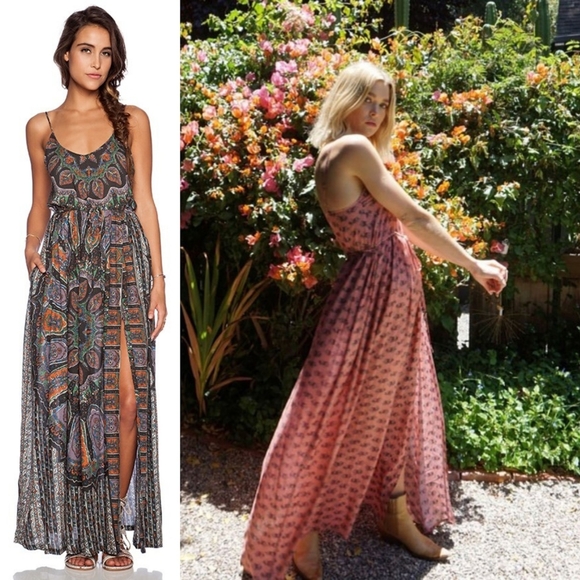 Novella Royale Wild Love maxi dress black dahlia floral S - Picture 9 of 13